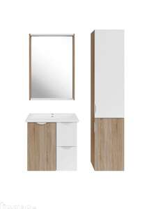 Мебель для ванной комнаты ASB-mebel Лавре 60 см дуб бардолино, белый