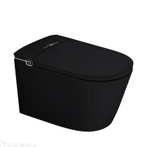 Электронный унитаз-биде Abber Bequem AC1121SMB безободковый, импульсный смыв, черный матовый