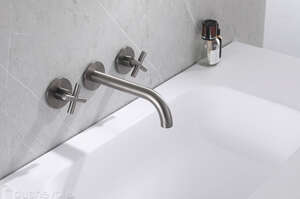 Встраиваемый смеситель для раковины Abber Wasser Kreis AF81121NG никель