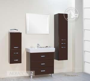Мебель для ванной комнаты Акватон Америна 80М темно-коричневая