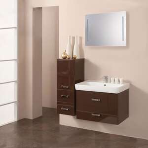Мебель для ванной комнаты Акватон Америна 80 темно-коричневая