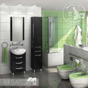 Мебель для ванной комнаты Акватон Ария 50 Н черная