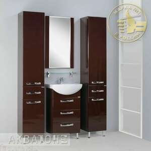 Мебель для ванной комнаты Акватон Ария 50 Н коричневая