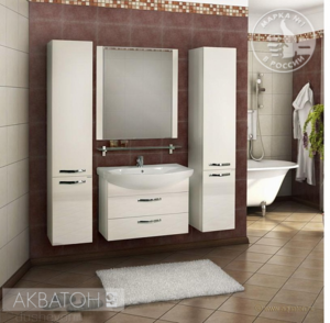 Мебель для ванной комнаты Акватон Ария 80 М белая