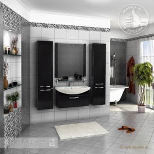 Мебель для ванной комнаты Акватон Ария 80 черная
