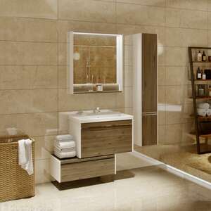 Мебель для ванной комнаты Акватон Капри 80 Таксония тёмная