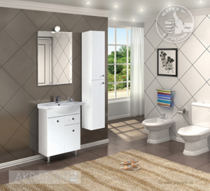 Мебель для ванной комнаты Акватон Лиана 65 М белый