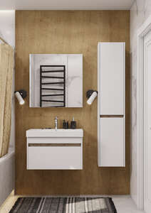 Мебель для ванной комнаты Акватон Марти 68 см, подвесная, белая