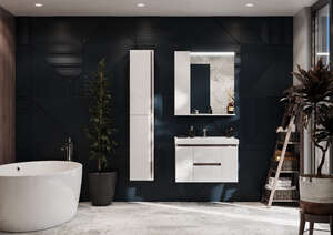Мебель для ванной комнаты Акватон Рене 58 см, подвесная, белая
