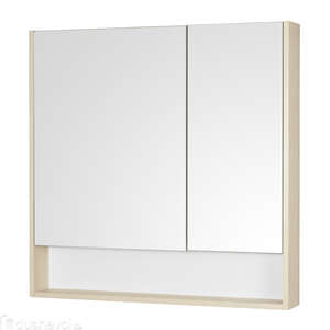Зеркальный шкаф Акватон Сканди 1A252302SDB20 85 см, белый