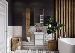 Мебель для ванной комнаты Акватон Сканди 43 см, подвесная, белая