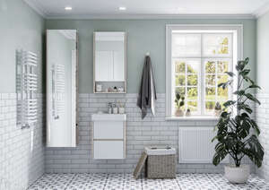 Мебель для ванной комнаты Акватон Сканди 43 см, подвесная, белая
