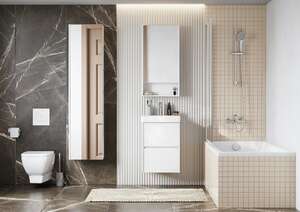 Мебель для ванной комнаты Акватон Сканди 45 см белая