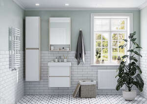 Мебель для ванной комнаты Акватон Сканди 53 см, подвесная, белая
