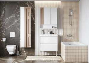 Мебель для ванной комнаты Акватон Сканди 70 см белая