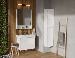 Мебель для ванной Акватон Сканди Doors 70 см белая глянцевая, матовая