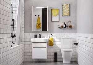 Мебель для ванной комнаты Акватон Верди PRO 44 см, подвесная, белая