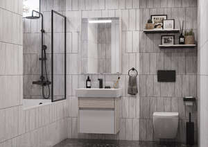 Мебель для ванной комнаты Акватон Верди PRO 54 см, подвесная, белая