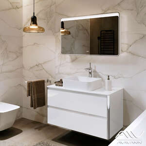 Мебель для ванной комнаты Alavann Laurel 100 белый