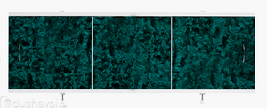 Фронтальный экран для ванны Alavann Престиж 150 см зелёный ПВХ с офсетной печатью