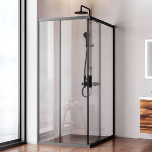 Душевой уголок Am.Pm Gem 120x90 W90G-403-120290-BT стекло прозрачное, профиль черный матовый