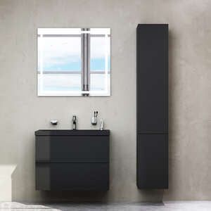 Мебель для ванной комнаты Am.Pm Gem 75 см черная