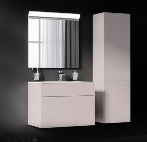 Мебель для ванной комнаты Am.Pm Inspire 2.0 Комплект мебели элегантный серый 80 см