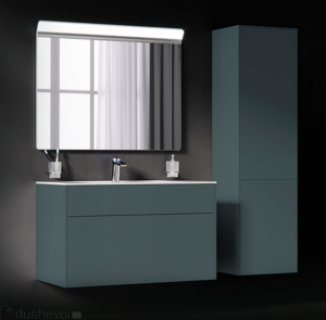 Мебель для ванной комнаты Am.Pm Inspire 2.0 Комплект мебели черный 100 см