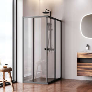 Душевой уголок Am.Pm Sunny 120x80 W87G-403-12080-BT стекло прозрачное, профиль черный матовый
