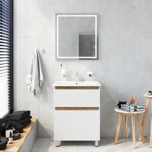 Мебель для ванной комнаты Am.Pm X-Joy 65 см BK85GL напольный, белый