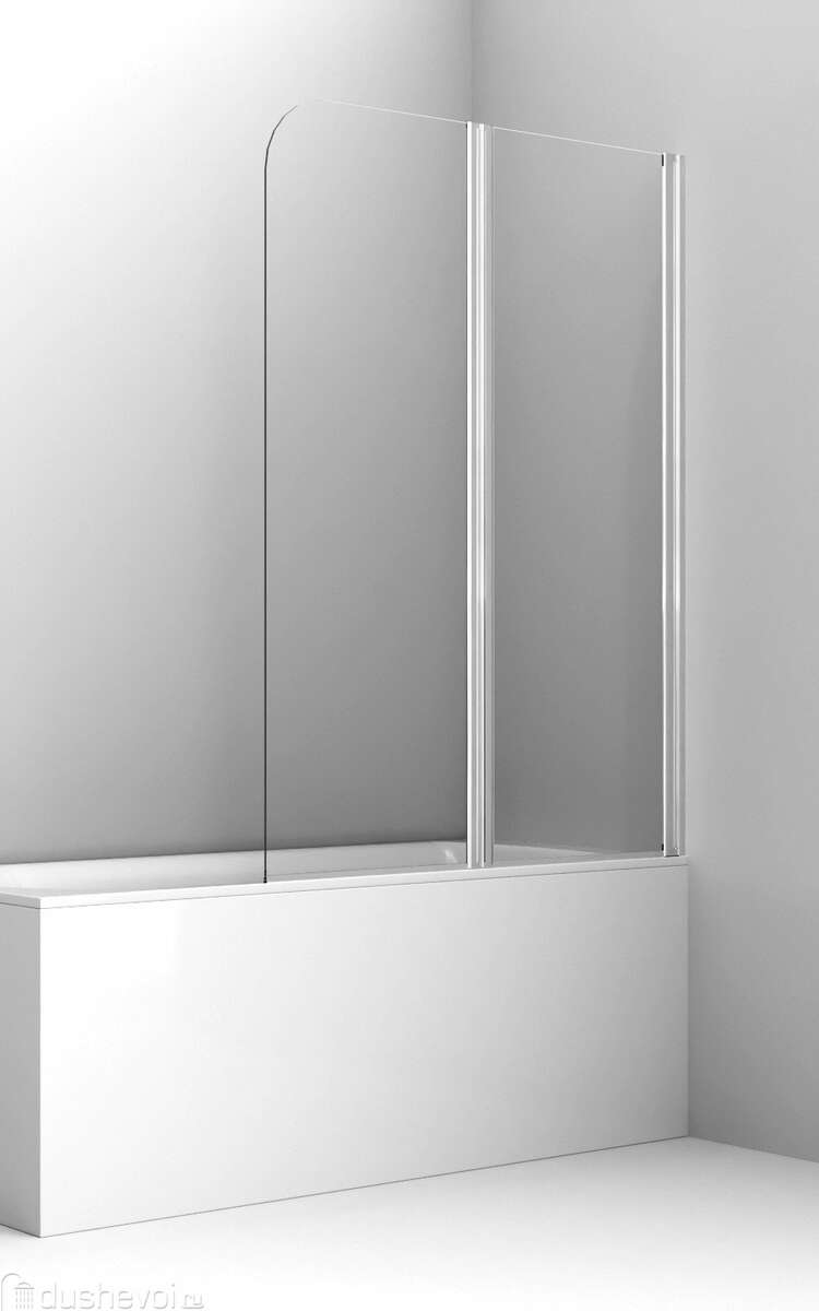 Шторка для ванны Ambassador Bath Screens 100x140 16041119 стекло прозрачное, профиль хром 322716
