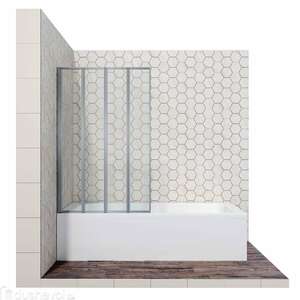 Шторка на ванну Ambassador Bath Screens 120x140 16041112 стекло прозрачное, профиль хром