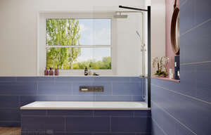 Шторка для ванны Ambassador Bath Screens 16041207 80x140 неподвижная