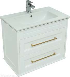 Мебель для ванной Aquanet Бостон 80 см белый матовый