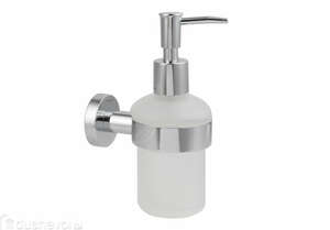 Дозатор для жидкого мыла Aquatek Вега AQ4005CR хром, матовое белое стекло