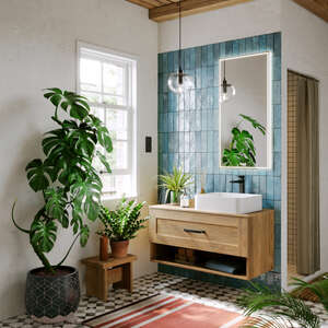Мебель для ванной комнаты Aqwella Craft 100 см дуб балтийский