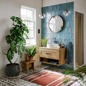 Мебель для ванной комнаты Aqwella Craft 80 см дуб балтийский