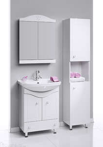 Мебель для ванной комнаты Aqwella Франческа 65 белая напольная