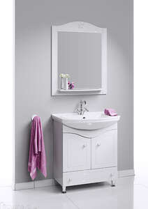 Мебель для ванной комнаты Aqwella Франческа 75 белая напольная