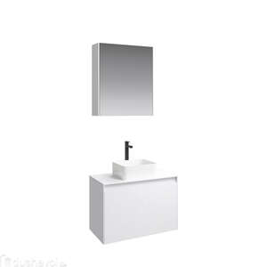 Мебель для ванной комнаты Aqwella Mobi 60 белый глянец подвесная