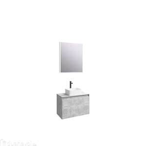 Мебель для ванной комнаты Aqwella Mobi 60 бетон светлый подвесная