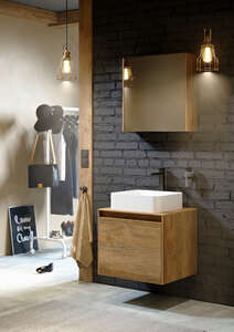 Мебель для ванной комнаты Aqwella Mobi 60 дуб балтийский подвесная