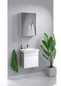 Мебель для ванной комнаты Aqwella Smart 50 cветлый бетон