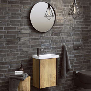 Мебель для ванной комнаты Aqwella Urban 45 темное дерево