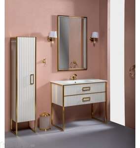 Комплект мебели Armadi Art Monaco 100 белое/золото