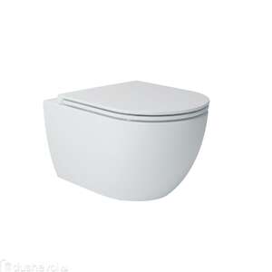 Подвесной унитаз Art-Max TORINO AM823-V/SC безободковый, с сиденьем микролифт, белый