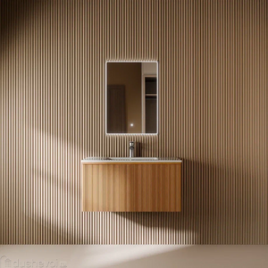 Комплект мебели для ванной ArtDecco Andy 80 см белый дуб