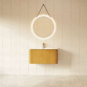 Комплект мебели для ванной ArtDecco Coco 80 см ACC08W14S1MF белый дуб