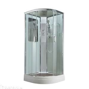 Душевая кабина AvaCan 100x100 A2010 стандартная, стекло прозрачное, профиль хром