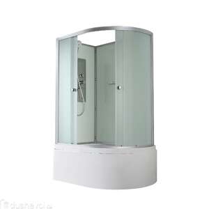 Душевая кабина AvaCan 120x80 D5012LN без крыши, стекло матовое, профиль хром, левая